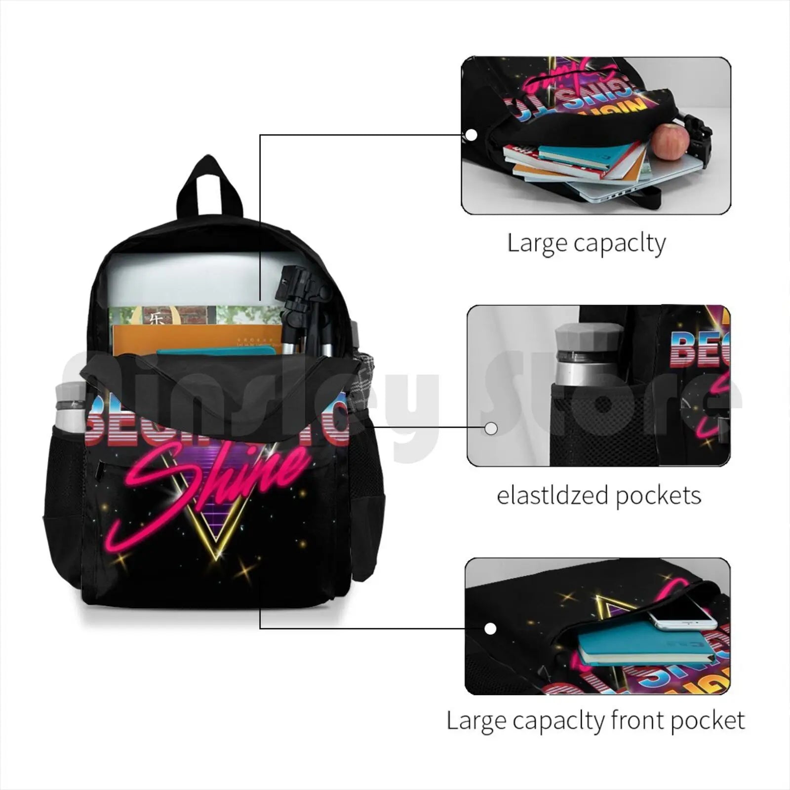 Night Begins to Shine Outdoor Hiking Backpack