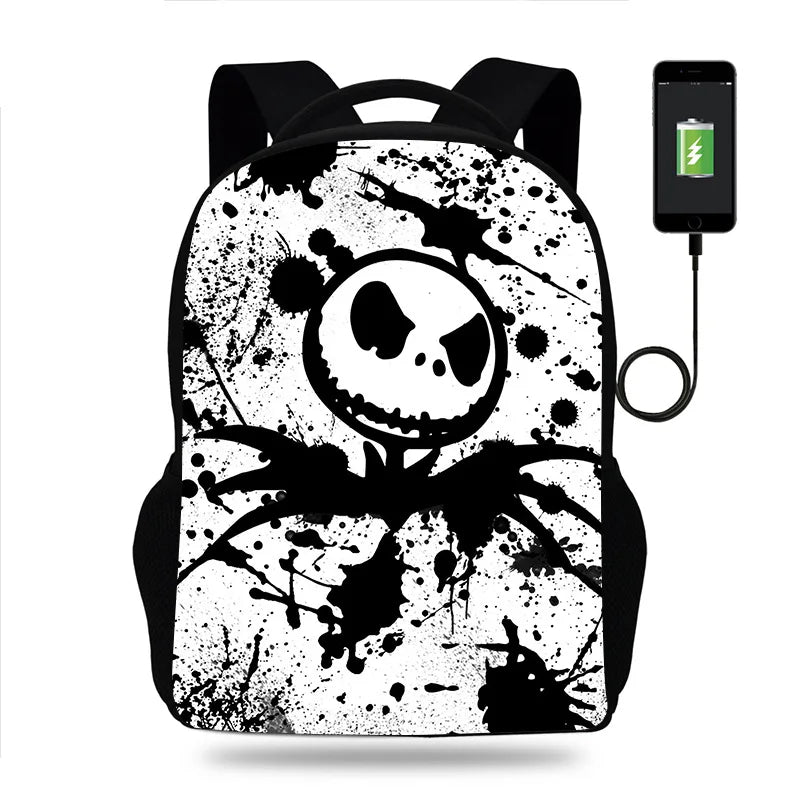 Nightmare Before Christmas 3D School Backpack Boys Girls Teenagers