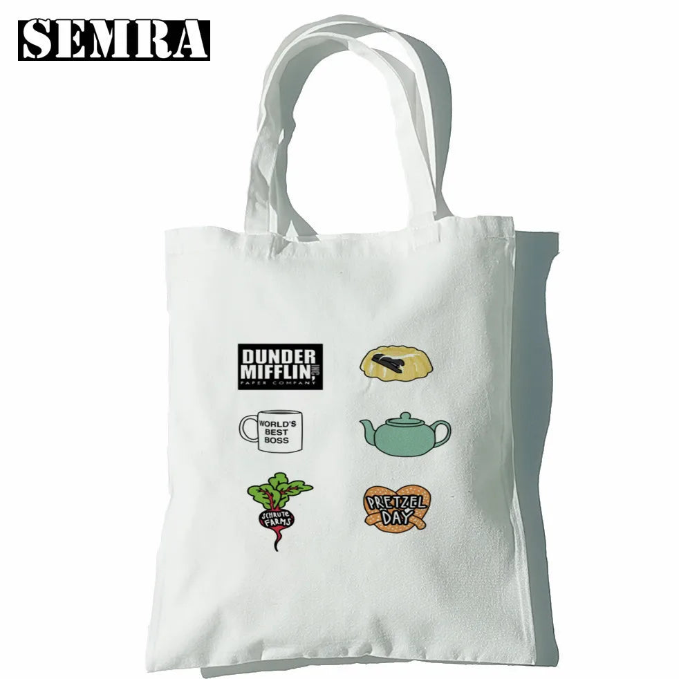 The Office Dunder Mifflin Paper Company Canvas Shoulder Bag