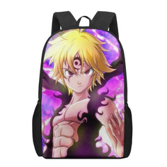7 Deadly Sins School Bag Print Backpack 16 Teenage Boys Girls Book Bag