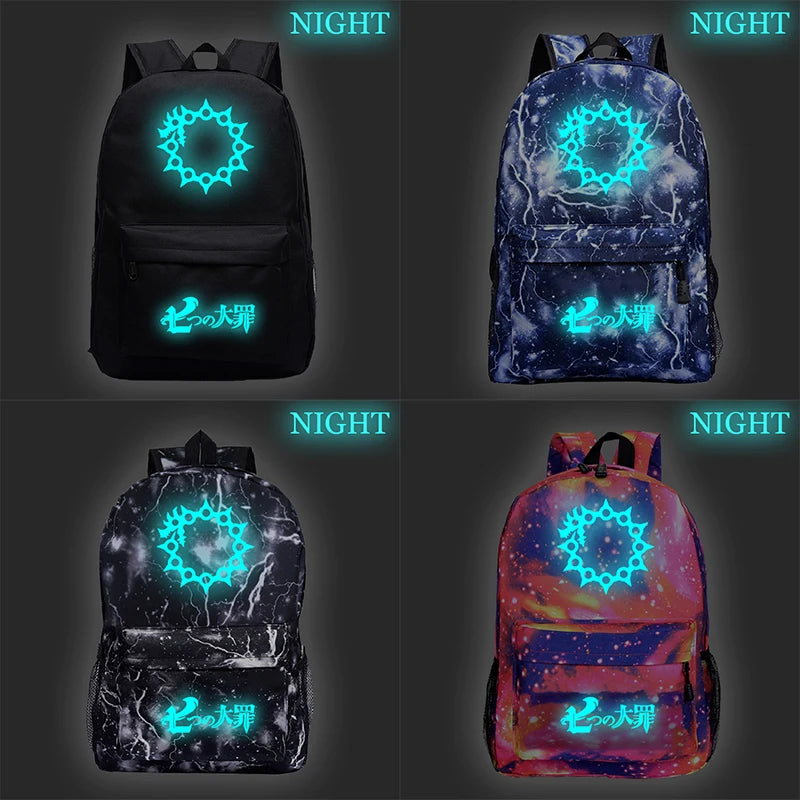 Seven Deadly Sins Anime School Backpack for Teens