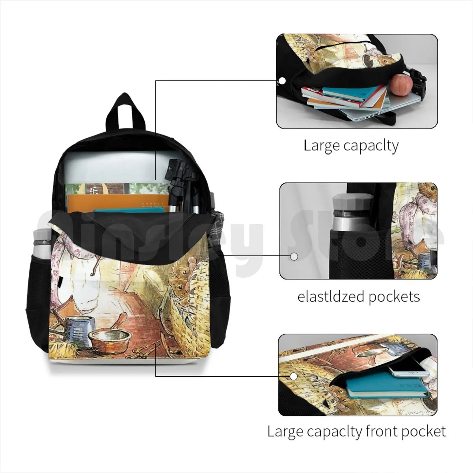 Beatrix Potter Bad Mice Outdoor Hiking Backpack