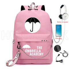 Umbrella Academy School Bag Boys Girls Backpack Orthopedic Junior Capacity