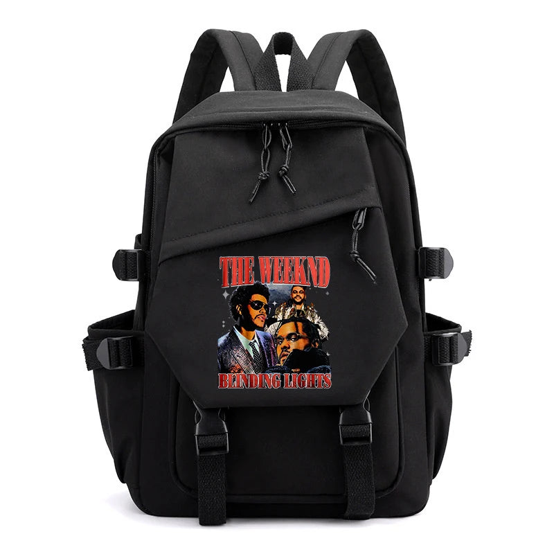 The Weeknd Backpacks Teens Hot Schoolbags Vintage