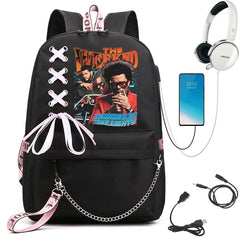 The Weeknd Schoolbags Girls Boys Backpack Harajuku High-capacity Backpacks