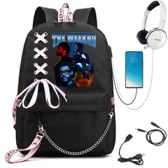 The Weeknd Teenager Backpacks Hot Vintage Schoolbags Girls Boys Harajuku