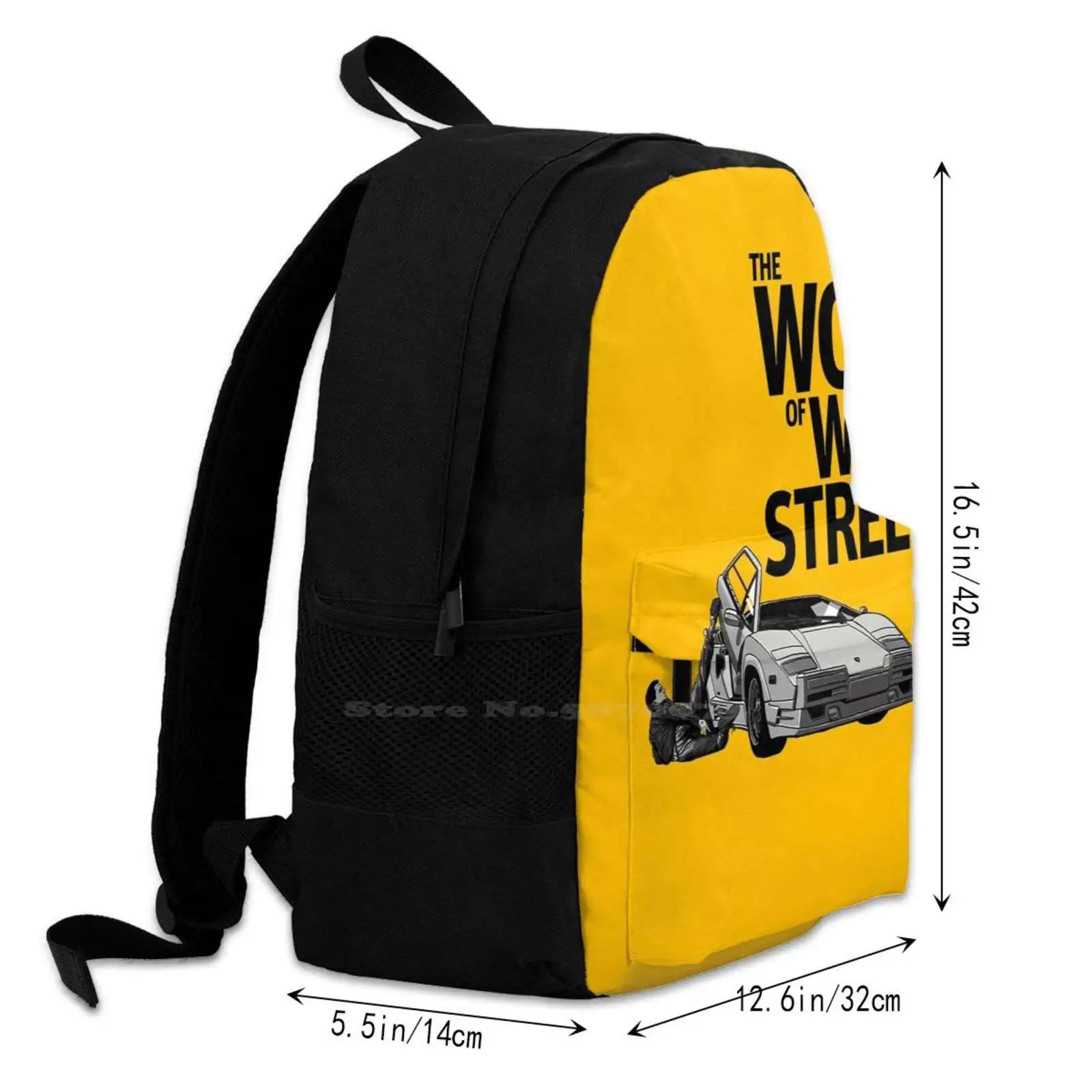 Wolf Of Wall Street- Countach Laptop School Backpack