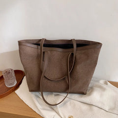 High-Capacity Canvas Shoulder Bag for Students