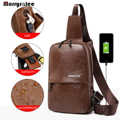 Men's Chest Pack Sports Bag Shoulder Bag Messenger Bag Large Capacity Backpack