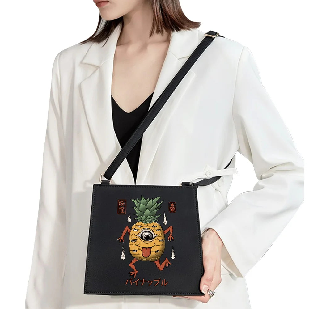 Senior Shoulder Bag Woman Diagonal Monster Pattern Commuter Phone Bag