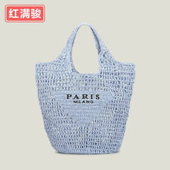 Hand Woven Knitted Bag Large Capacity Hollow Out Handbag