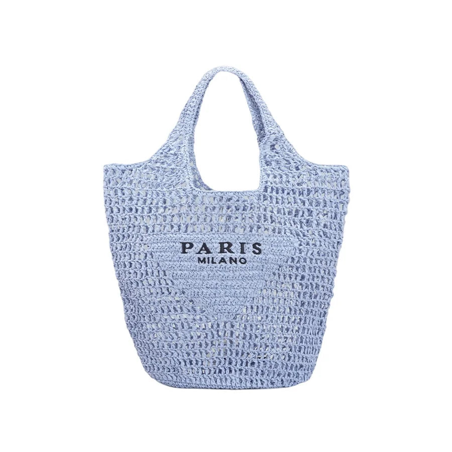 Hand Woven Knitted Bag Large Capacity Hollow Out Handbag