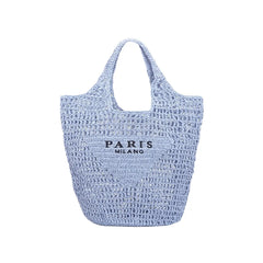 Hand Woven Knitted Bag Large Capacity Hollow Out Handbag