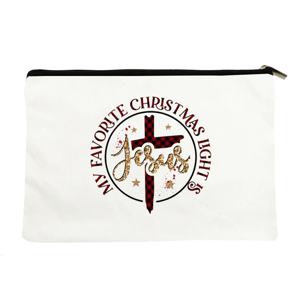 There Was Jesus Women Cosmetic Bag Makeup Pouch Handbag Lipstick Organizers