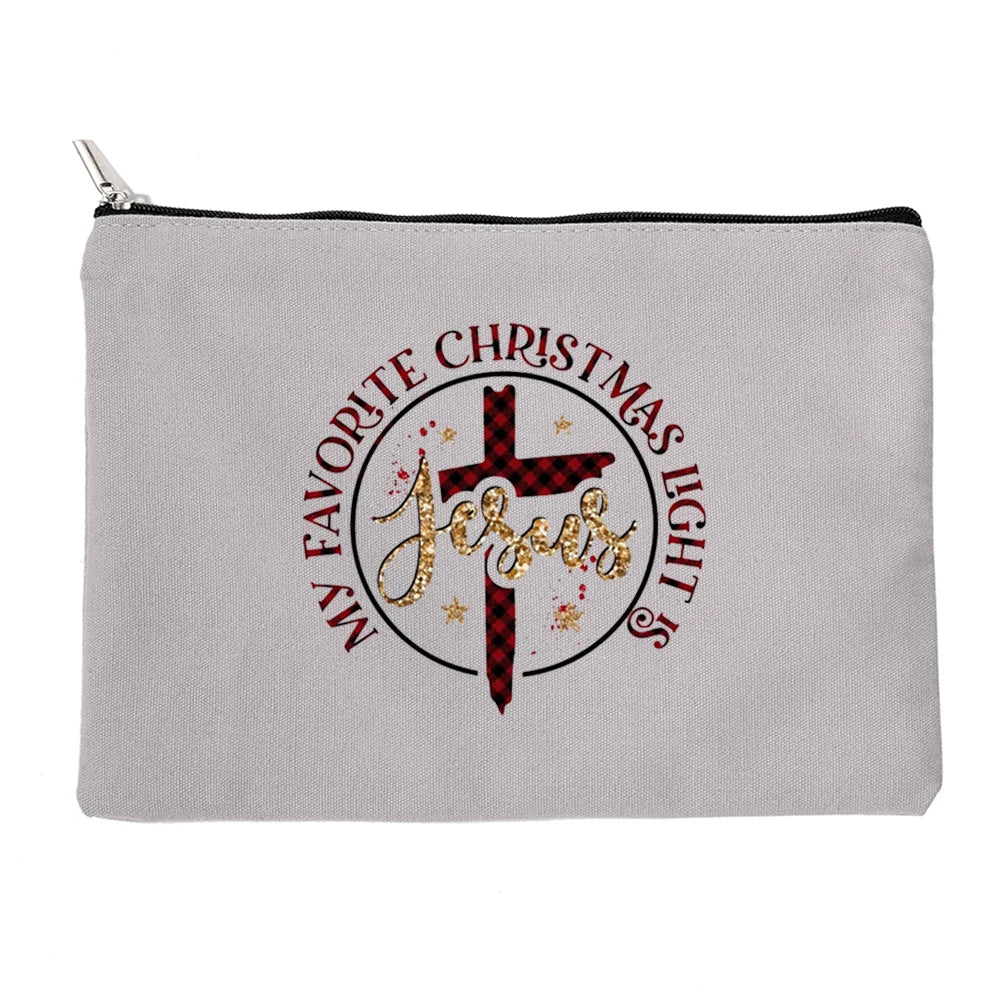 There Was Jesus Women Cosmetic Bag Makeup Pouch Handbag Lipstick Organizers