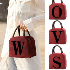 Insulated Cooler Bag 26 Letter Print Food Storage Handbag