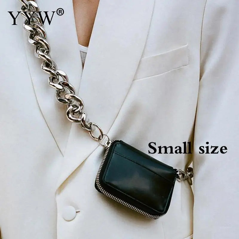 Thick Chain One-Shoulder Messenger Bag Change Chest Bag