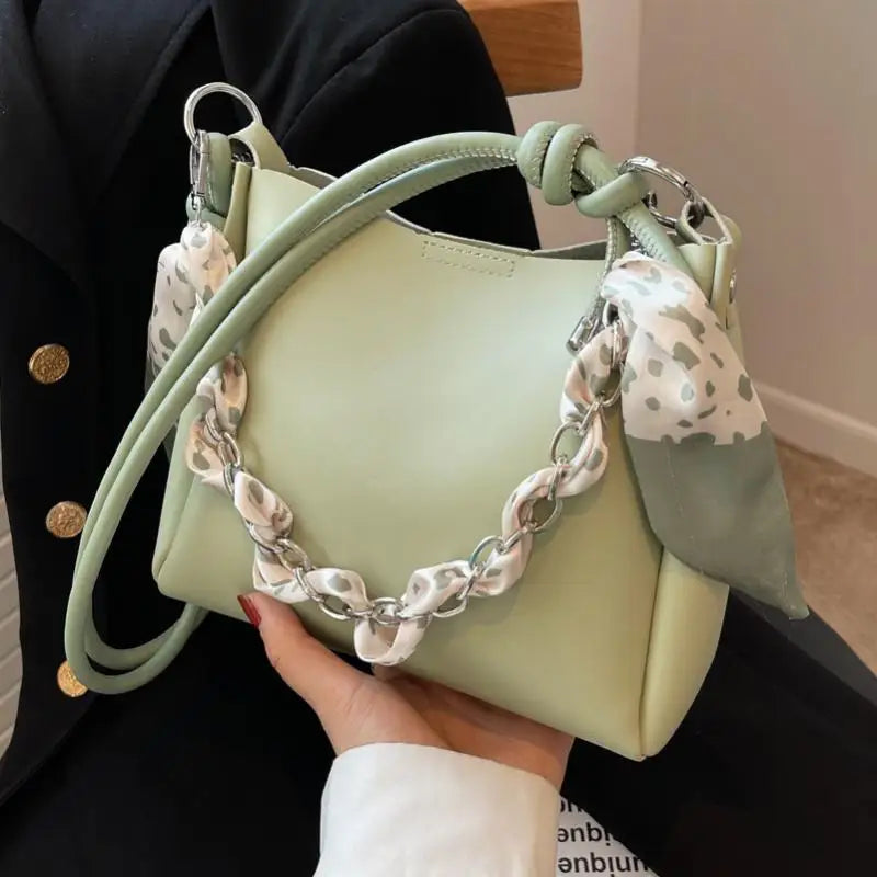 Chain Pattern Shoulder Bag for Women Large Capacity Handbag
