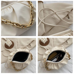 Chain Shoulder Bags Women Leather Crossbody Handbag Purse