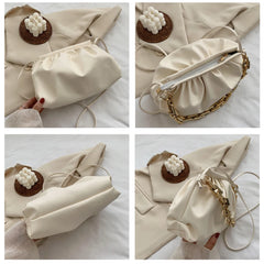 Chain Shoulder Bags Women Leather Crossbody Handbag Purse
