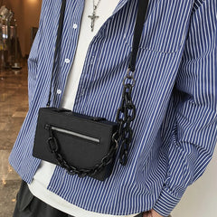 Thick Chain Casual Messenger Bag Hip Hop Handbag Mini Shoulder Bag