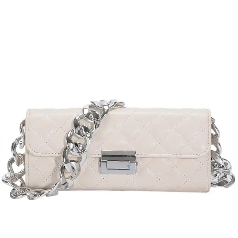 Thick Chain Women Small Square Bag Handbag Purse Shoulder Bag Ins Un
