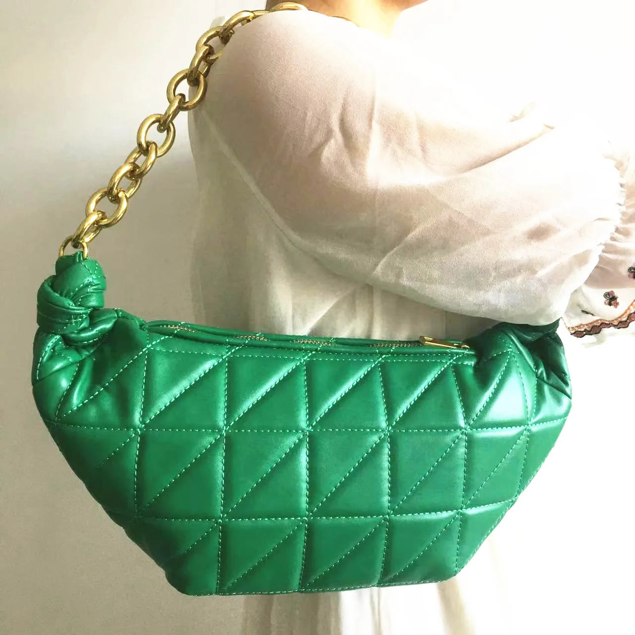 Quilted Lady Bag Crossbody Bags For Women PU Leather Shoulder Handbags