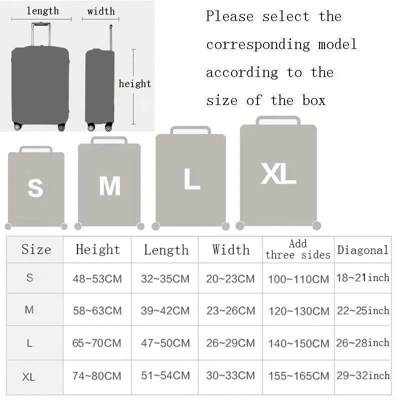 Elastic Luggage Cover for 18-32 inch Suitcases