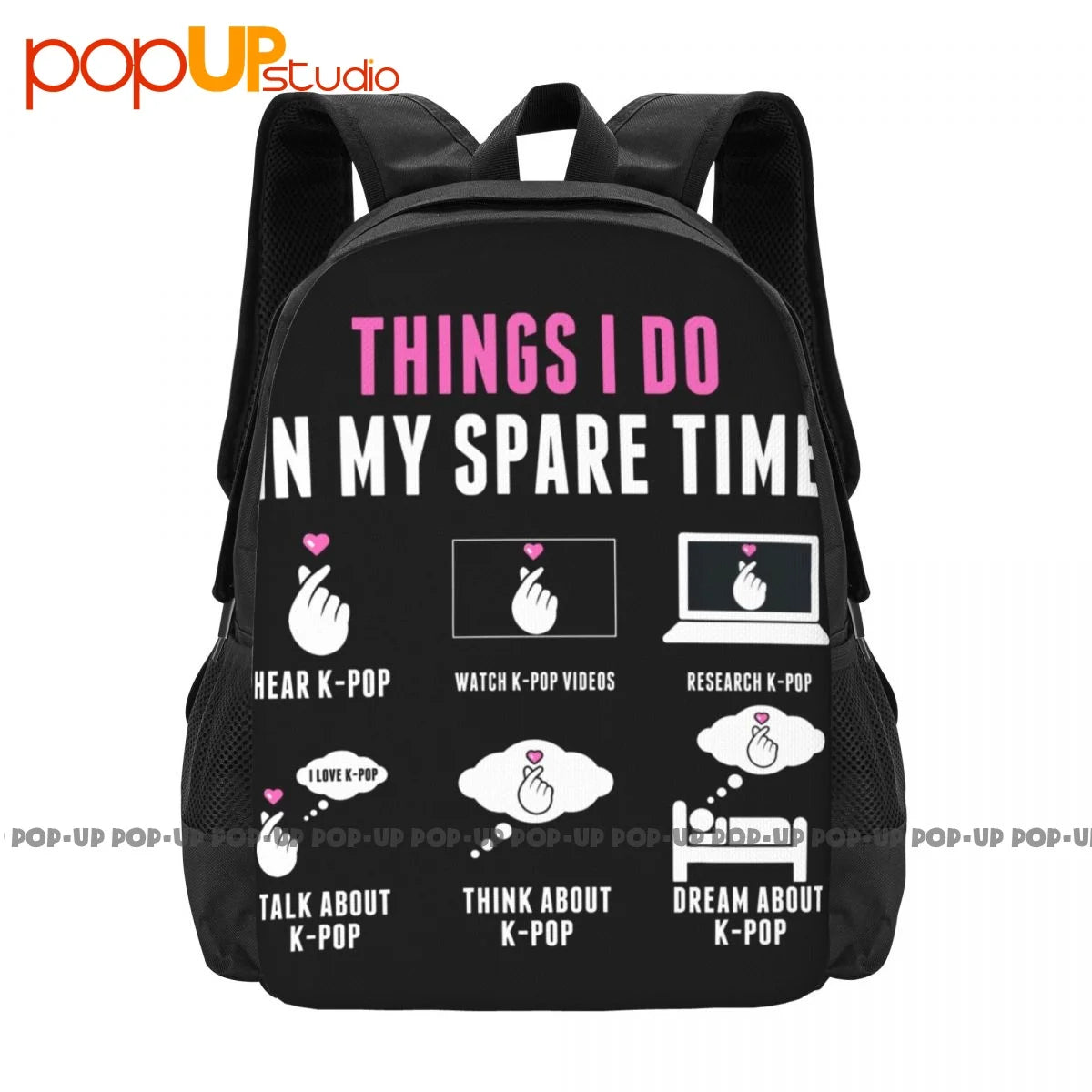 Kpop Backpack Large Capacity 3D Printing Outdoor Running