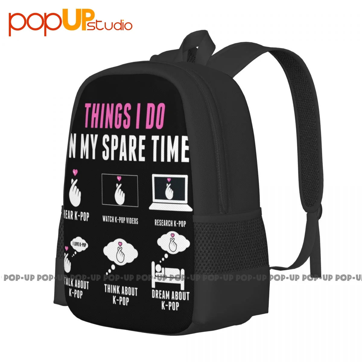 Kpop Backpack Large Capacity 3D Printing Outdoor Running