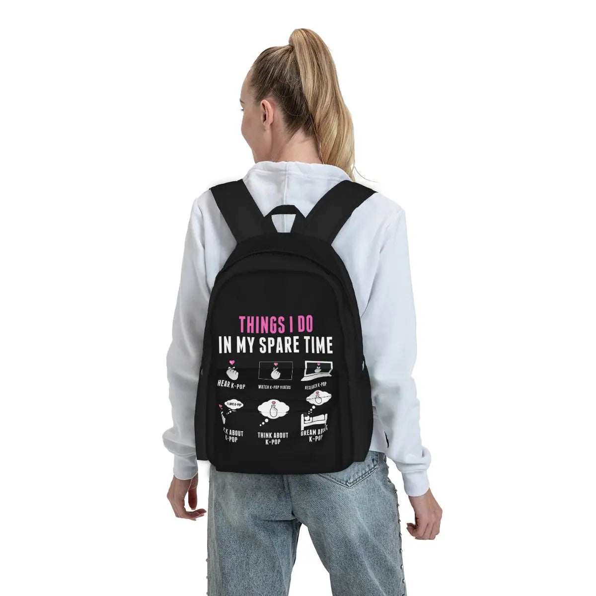 Kpop Merch Backpack Large Capacity Gym Beach Bag
