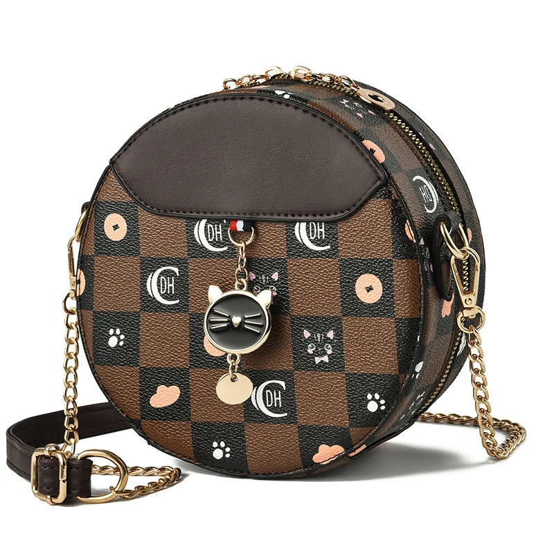 Small Round Bag Women's Chain Messenger Bag