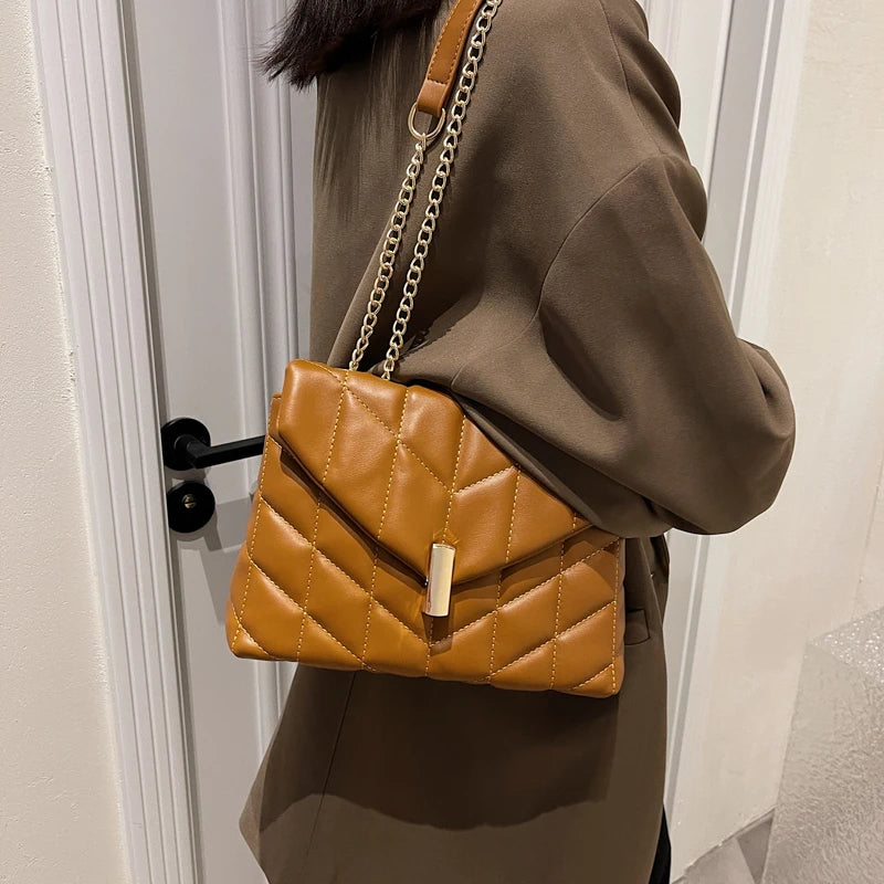 Winter PU Leather Crossbody Bag Shoulder Messenger HandBag