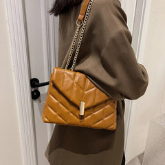 Winter PU Leather Crossbody Bag Shoulder Messenger HandBag