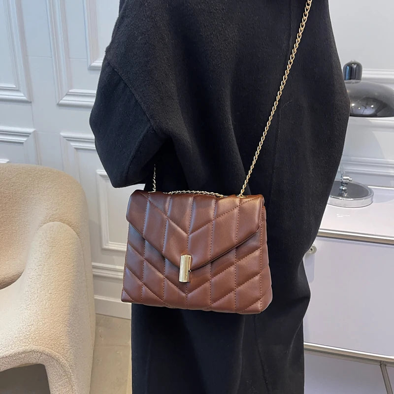 Winter PU Leather Crossbody Bag Shoulder Messenger HandBag