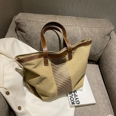 Large Capacity Women Canvas Bag Double Shoulder Bags for Shopping