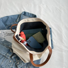 Large Capacity Women Canvas Bag Double Shoulder Bags for Shopping