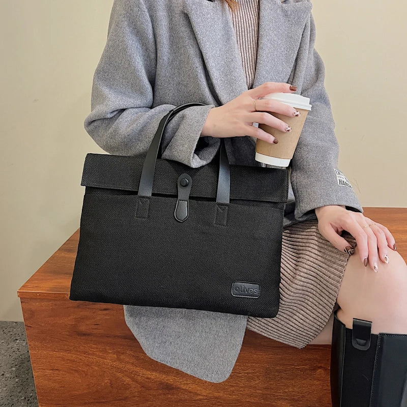 Three Colors Unisex Briefcase Computer Bag Large Capacity Handbag