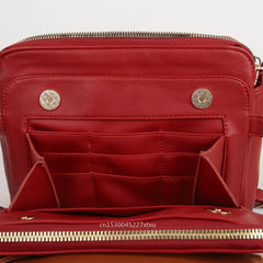 Leather Crossbody Shoulder Clutch Bag Women Messenger Bag