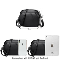 Three-layer Crossbody Bags PU Leather Messenger Bags