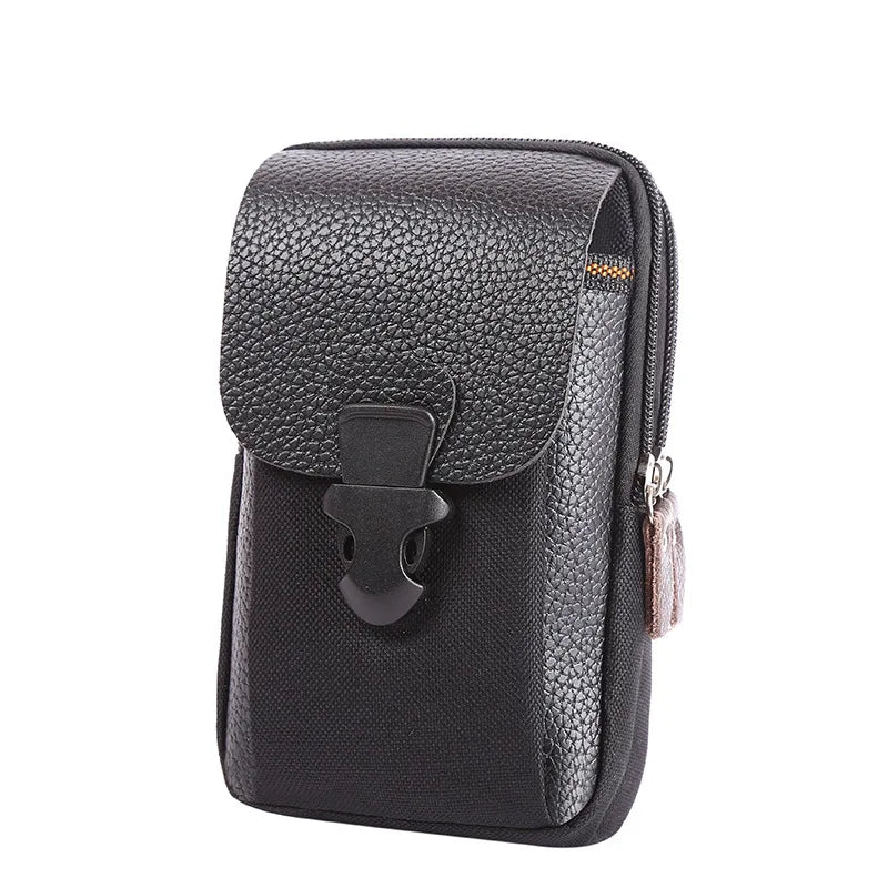 Men's 3-Layer Vertical Waist Bag