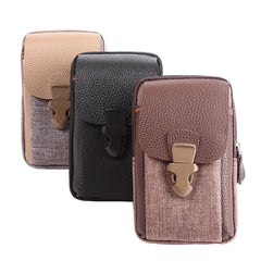 Men's 3-Layer Vertical Waist Bag
