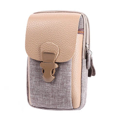 Men's 3-Layer Vertical Waist Bag