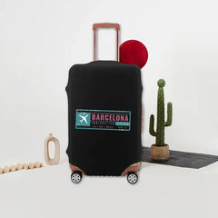 Ticket Stub Print Elastic Luggage Protective Cover