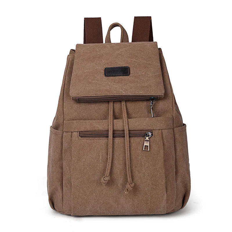 Tilorraine Canvas Backpack Shoulder Bags Vintage Unisex Travel Bag