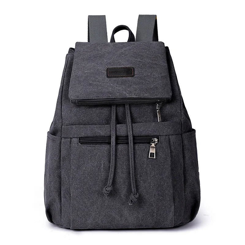 Tilorraine Canvas Backpack Shoulder Bags Vintage Unisex Travel Bag