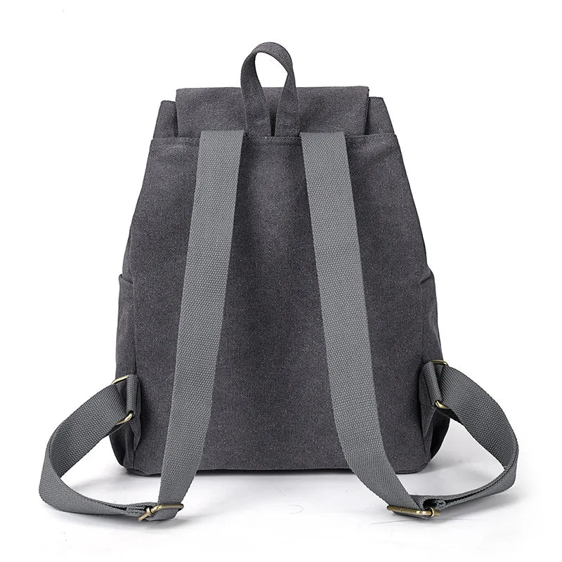 Tilorraine Canvas Backpack Shoulder Bags Vintage Unisex Travel Bag