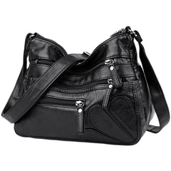 Tilorra Soft Leather Messenger Bag Women's Large Capacity Crossbody Bag