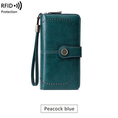 Tilorraine RFID Antimagnetic Wallet Long Zipper Women's Clutch