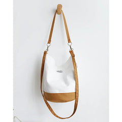 Tilorraine Canvas Shoulder Bag Women's Splicing Messenger Crossbody Bag